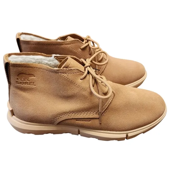Sorel Explorer Drift Mens Tan Suede Boots Size 10.5 New