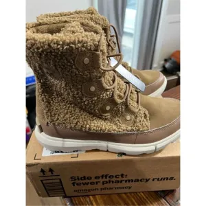 Sorel Explorer II Joan Cozy Delta Fawn Women's Size 9.5 Comfort Boots NWB