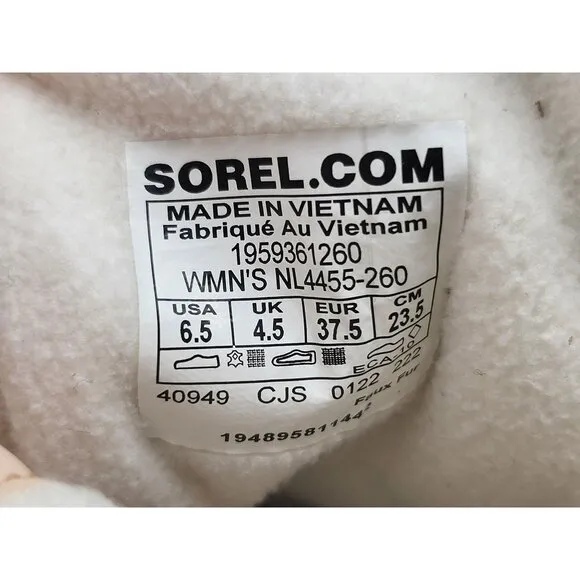 Sorel Explorer II Joan Cozy Size 6.5 Waterproof Womens Boots Nova Sand Sea Salt