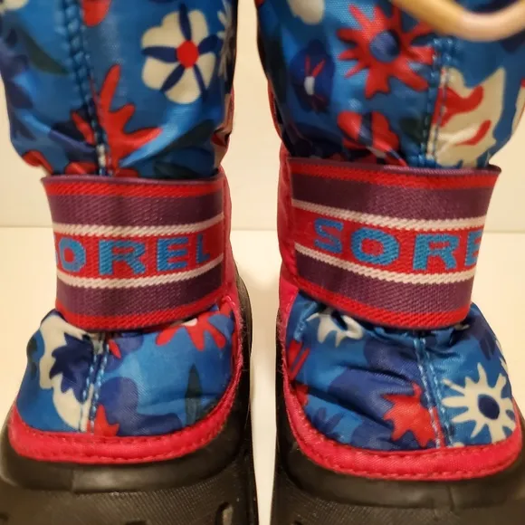 Sorel Floral Boots DIFFERENT SIZES Girl's Left 1 Right 2