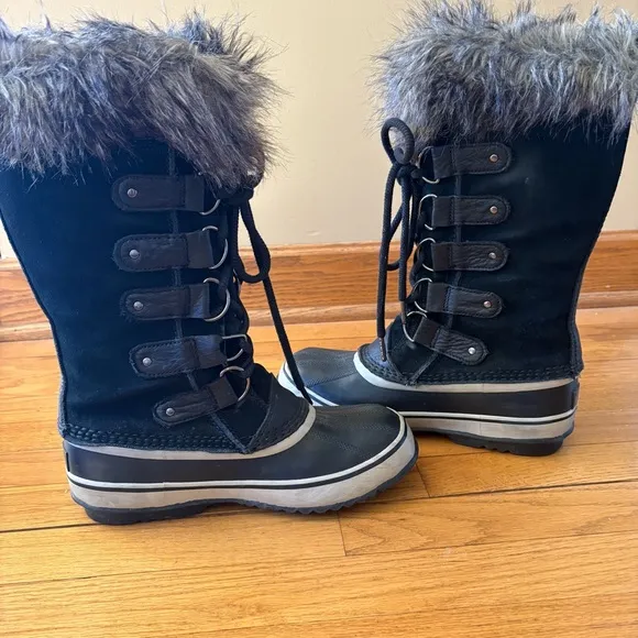 Sorel Joan Of Arctic Boots Faux Fur Top Waterproof