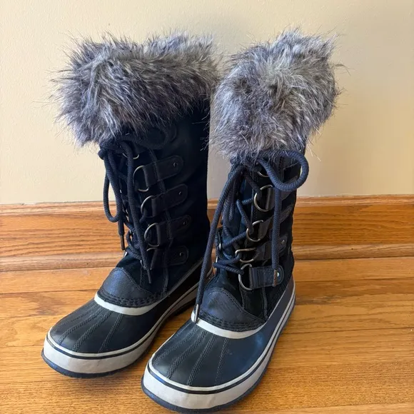 Sorel Joan Of Arctic Boots Faux Fur Top Waterproof