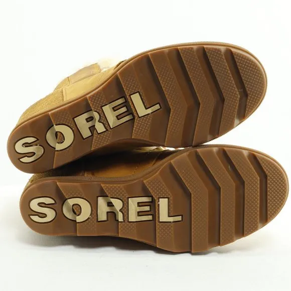 Sorel Joan Of Arctic Shearling Hidden Wedge Lace-up Waterproof Boots • 7.5