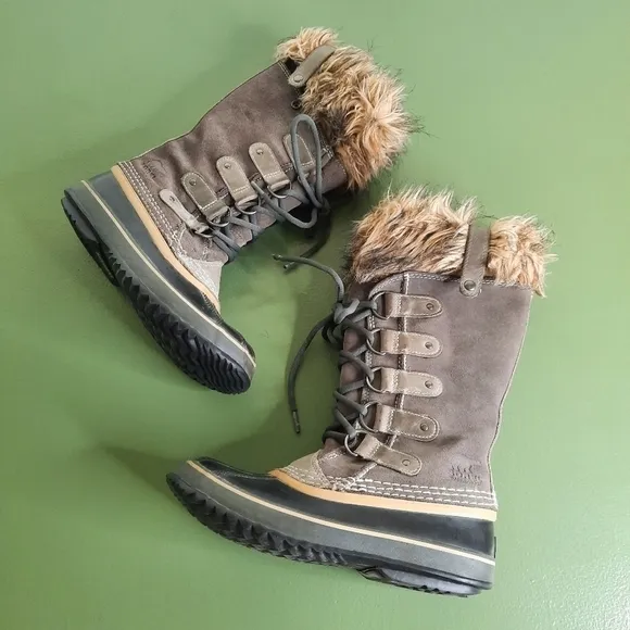 Sorel Joan of Arctic Waterproof Suede Leather Winter Boots 7
