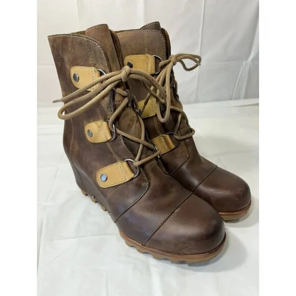 Sorel Joan of Arctic Wedge Women's Waterproof Leather Boots NL2173-244 Size 8.5