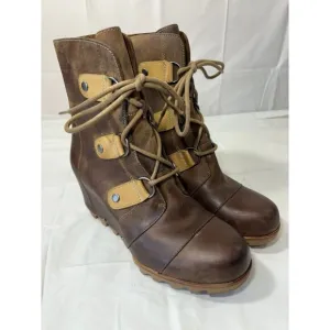 Sorel Joan of Arctic Wedge Women's Waterproof Leather Boots NL2173-244 Size 8.5