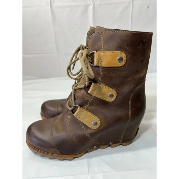 Sorel Joan of Arctic Wedge Women's Waterproof Leather Boots NL2173-244 Size 8.5
