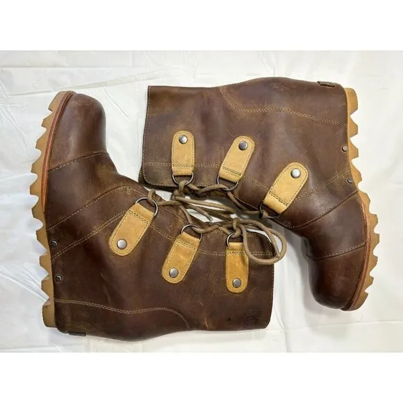 Sorel Joan of Arctic Wedge Women's Waterproof Leather Boots NL2173-244 Size 8.5