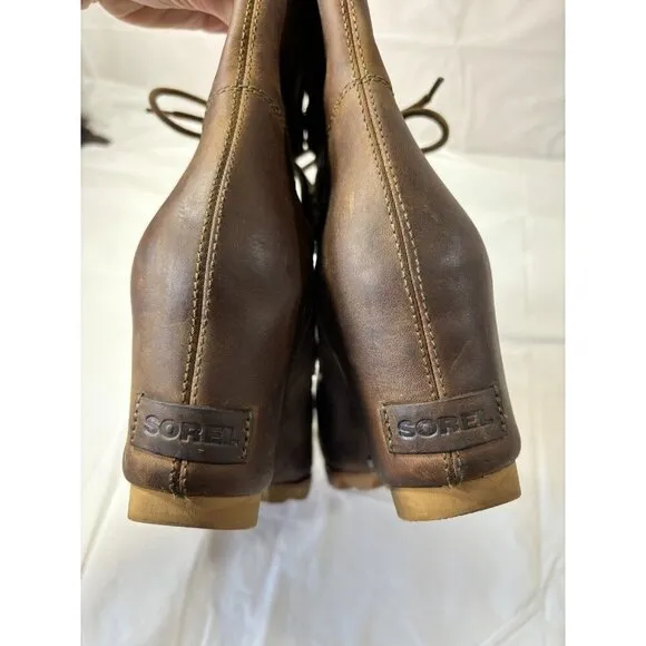 Sorel Joan of Arctic Wedge Women's Waterproof Leather Boots NL2173-244 Size 8.5