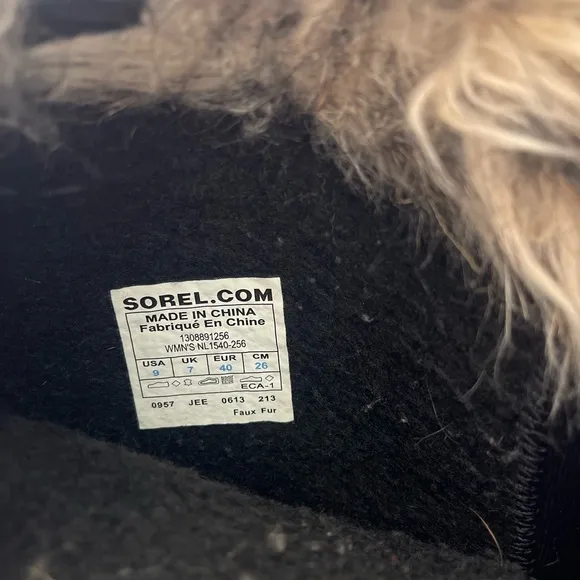 Sorel Joan of Artic Faux Fur Long Lace Up Boots Waterproof