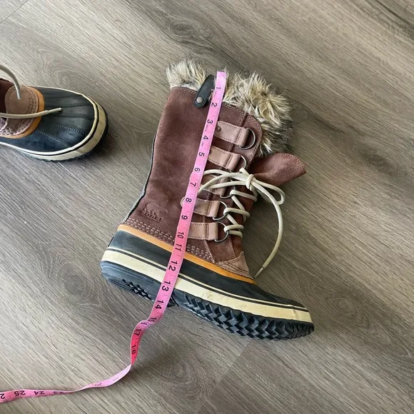 Sorel Joan of Artic Faux Fur Long Lace Up Boots Waterproof