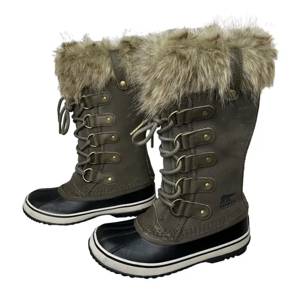 Sorel Joan of Artic Waterproof Faux Fur Boots 6