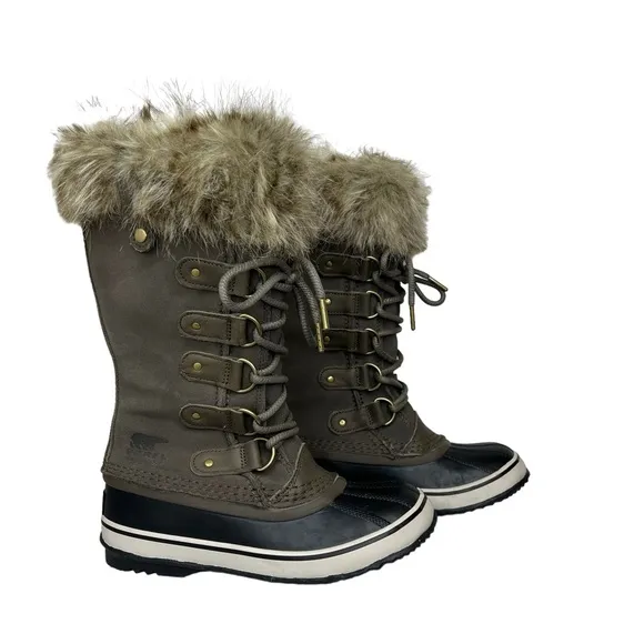 Sorel Joan of Artic Waterproof Faux Fur Boots 6