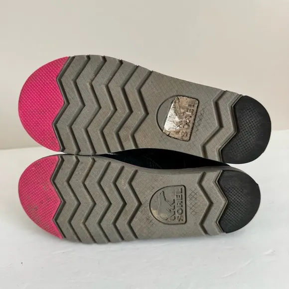Sorel Kid's Black &amp; Pink Star Rylee BootSize 3