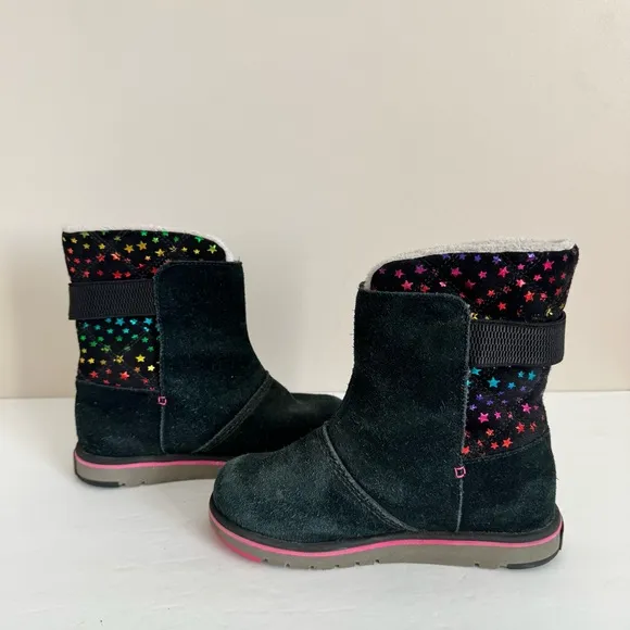Sorel Kid's Black &amp; Pink Star Rylee BootSize 3