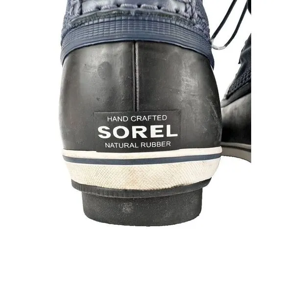 Sorel Kids Unisex Boy's Size 6  Yoot Pac Nylon Blue Boots Ankle Faux Fur Liner