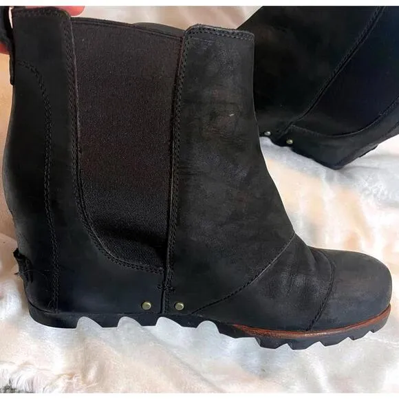 Sorel LEA Wedge Women’s 9 Black Boots