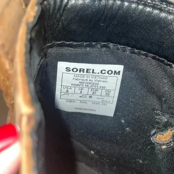 Sorel Lenox Lace hiking boots size 6