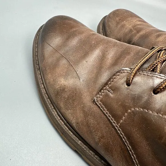 Sorel Madson Men's 13 Brown Leather Ankle Chukka Boots Lace Up Waterproof