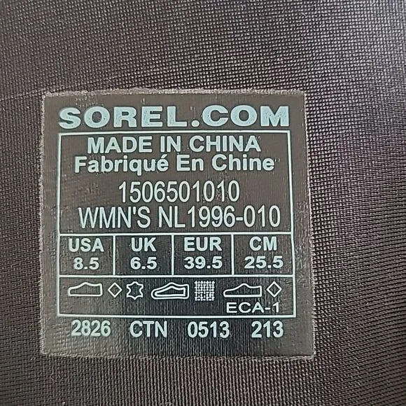 Sorel Medina Tall Rain Boots Wooden Heel Black Leather &amp; Rubber Size 8.5