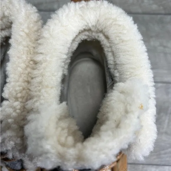 Sorel NL3361 Joan of Arctic II Cozy Women’s Brown Leather Booties Boots Size 10