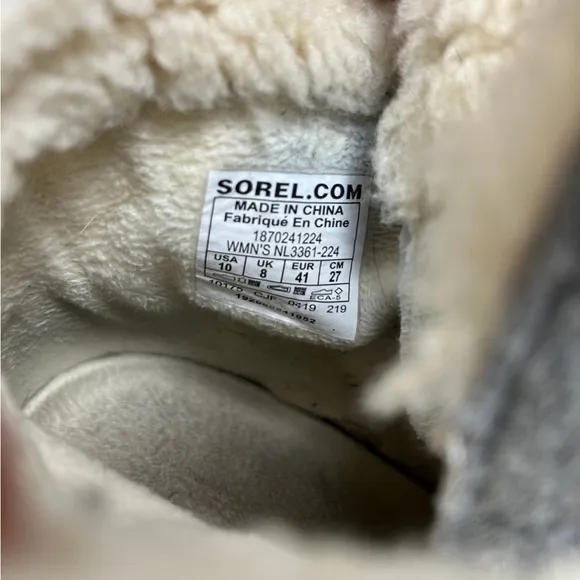Sorel NL3361 Joan of Arctic II Cozy Women’s Brown Leather Booties Boots Size 10