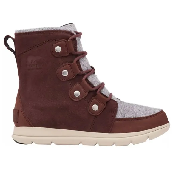 SOREL | NWT Explorer Joan Felt 100g Waterproof Winter Boots in Redwood Size 6