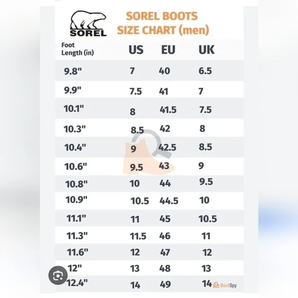 Sorel Osprey Mens Heavy Duty  Winter Boots