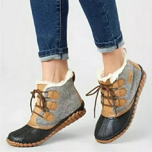 SOREL Out N’ About Plus Waterproof Leather &amp; Felt Ankle Boots size 10.5
