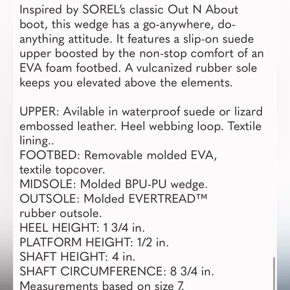 Sorel Out n About Wedge Chelsea Boots Sneakers Shoes Waterproof Like new