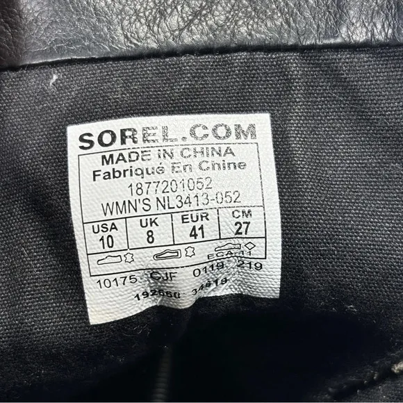 Sorel Phoenix Short Lace Waterproof Greenish Gray Leather Quarry Boots Size 10