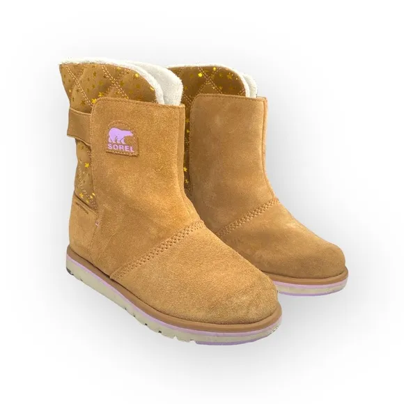 Sorel ✪ Rylee Star Waterproof Suede Fleece Lined Boot ✪ Elk Tan ✪ 37 EU 6.5M 7M