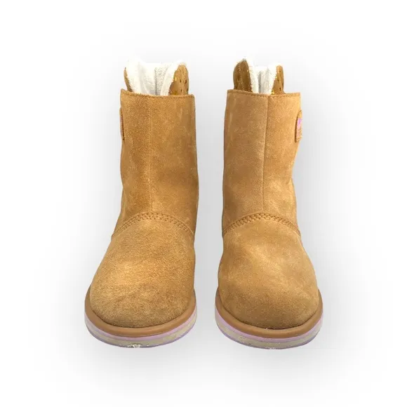 Sorel ✪ Rylee Star Waterproof Suede Fleece Lined Boot ✪ Elk Tan ✪ 37 EU 6.5M 7M