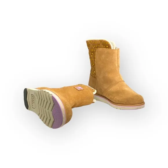 Sorel ✪ Rylee Star Waterproof Suede Fleece Lined Boot ✪ Elk Tan ✪ 37 EU 6.5M 7M