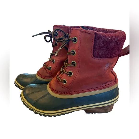 Sorel Slimpack II Lace Waterproof Duck Boots – Women’s Size 7