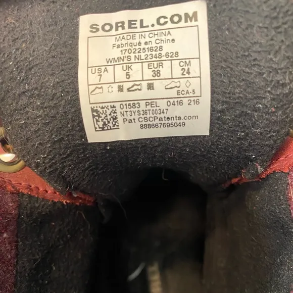 Sorel Slimpack II Lace Waterproof Duck Boots – Women’s Size 7