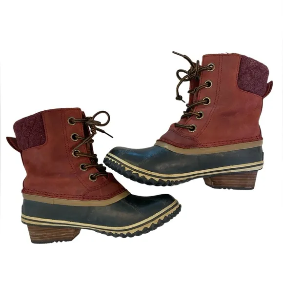 Sorel Slimpack II Lace Waterproof Duck Boots – Women’s Size 7