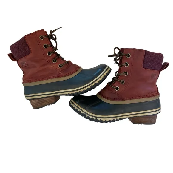 Sorel Slimpack II Lace Waterproof Duck Boots – Women’s Size 7