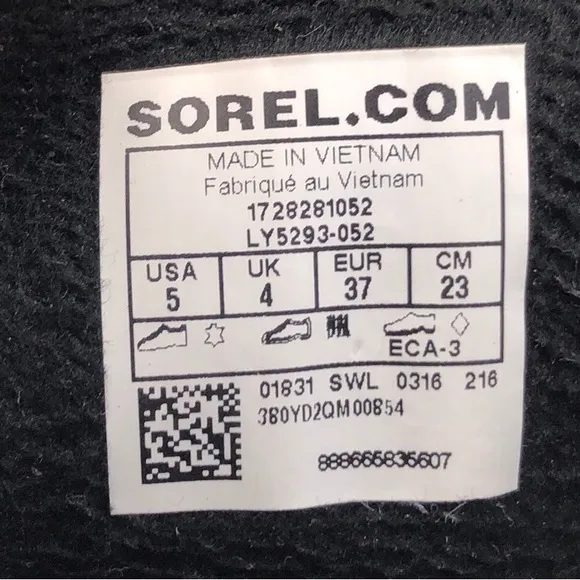 Sorel Slimpack II Lace Waterproof Winter Boots Kids 5