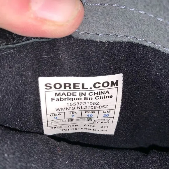 Sorel Slimshortie waterproof arch support felt lined winter boots