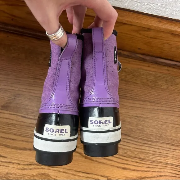Sorel | Tivoli Mid Purple Lace Up Winter Boots Size 6