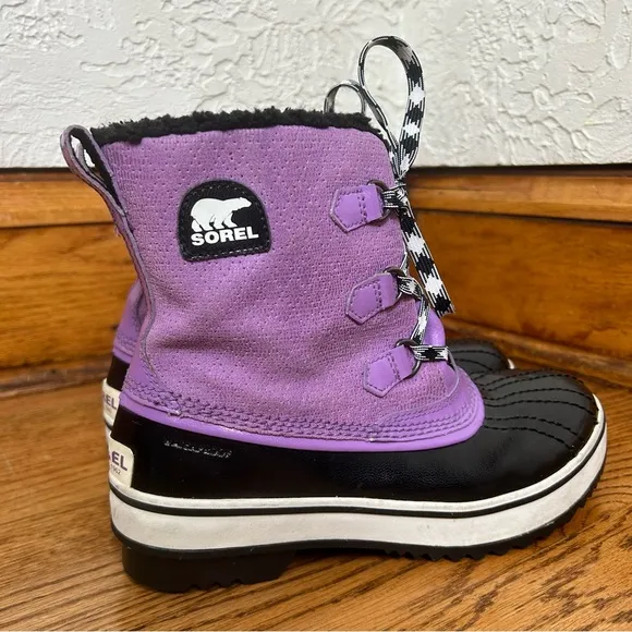 Sorel | Tivoli Mid Purple Lace Up Winter Boots Size 6