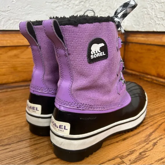 Sorel | Tivoli Mid Purple Lace Up Winter Boots Size 6