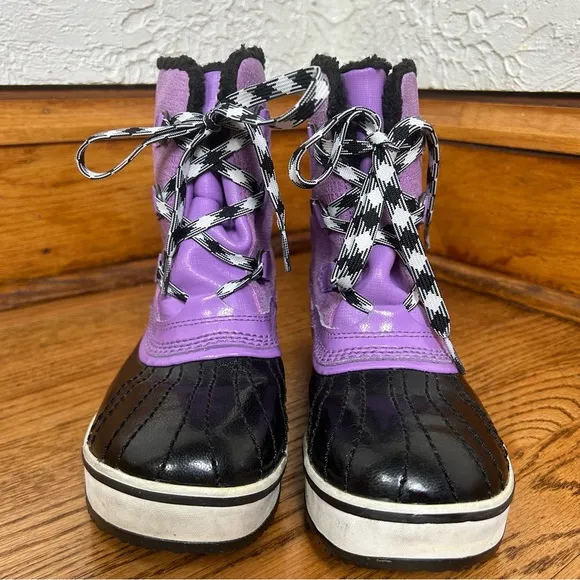 Sorel | Tivoli Mid Purple Lace Up Winter Boots Size 6