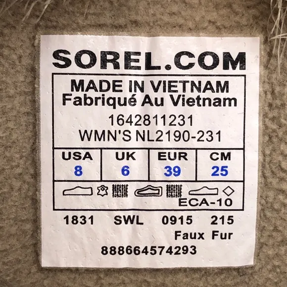 Sorel Tofino Cate Winter Snow Boots 8