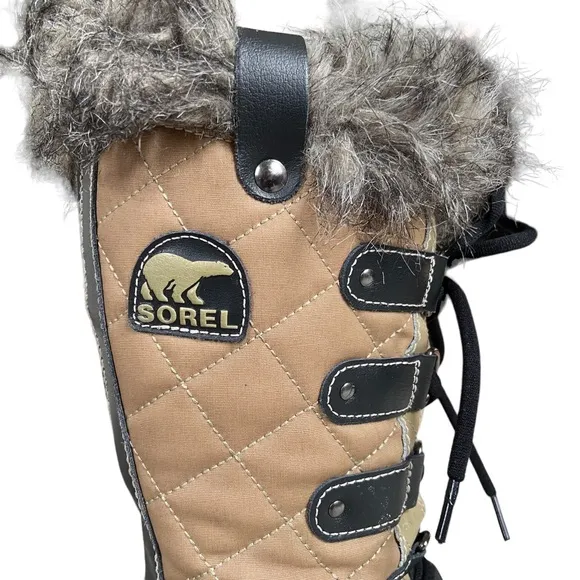 Sorel Tofino ll Waterproof Faux Fur Lined Quilted Rugged Winter Snow Boots 6