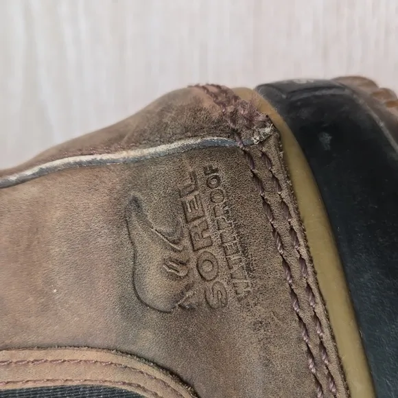 Sorel Women Ankle Waterproof Leather Rubber Boots Shoes Sz 10