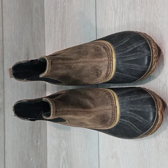 Sorel Women Ankle Waterproof Leather Rubber Boots Shoes Sz 10