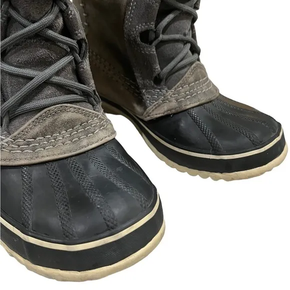 Sorel Women’s 6 Cate the Great Faux Fur Leather Lace Up Winter Boots