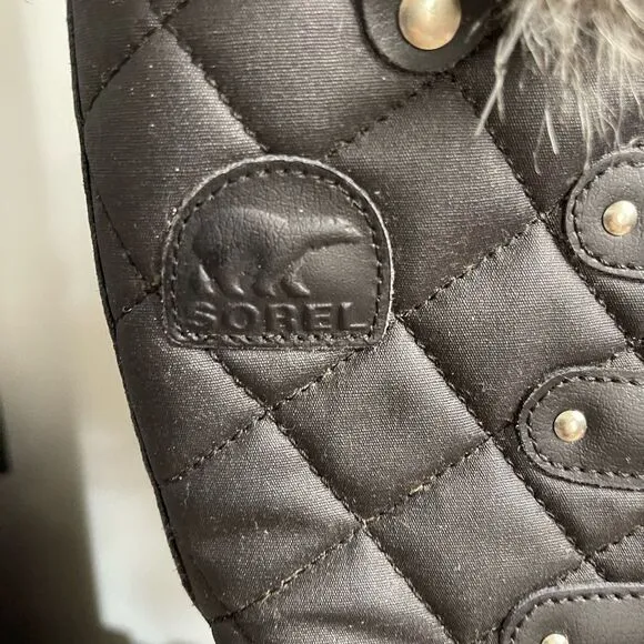 Sorel Women’s 8 Black Tofino II Lace Up Faux Fur Boots